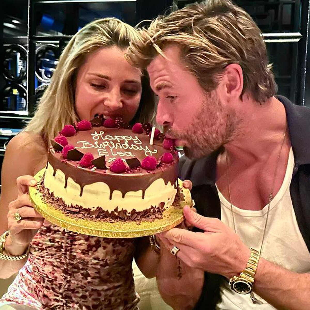 Chris Hemsworth's Note to Elsa Pataky Proves They're Partners In Crime - E! Online